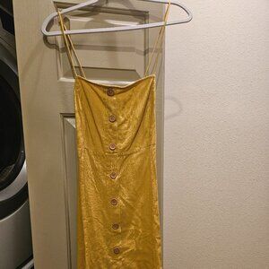 Mustard Deluc midi dress (backless, adjustable) NT